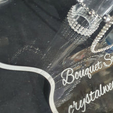 Load image into Gallery viewer, Puddle shaped Acrylic display stand, Personalised Bouquet stand holder - by Crystal wedding uk