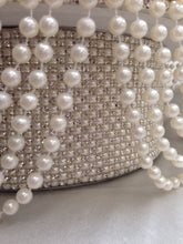 Load image into Gallery viewer, Ivory Pearl cake stand, wedding cake stand, round or square by Crystal wedding uk