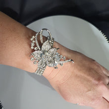 Load image into Gallery viewer, Crystal Bridal Brooch Bouquet: Silver Rhinestone Wedding Bouquet