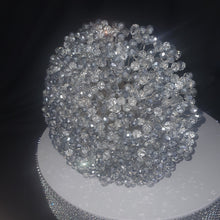 Load image into Gallery viewer, Luxury Silver Crystal Bridal Keepsake Bouquet – Handmade Beaded Wedding Bouquet -