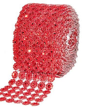 Load image into Gallery viewer, Flower Cake Ribbon Trim 30mm Rhinestone Effect Wedding Cake Banding Luxury Cake Border Birthday & Celebration Cake Decor- 19 COLOR OPTIONS