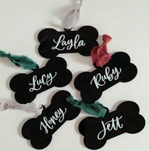 Load image into Gallery viewer, Personalised Christmas Decoration Hanging inital and first name hanging tree decor By Crystal wedding uk