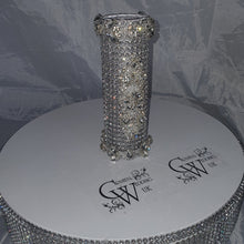 Load image into Gallery viewer, Bling Bouquet Holder, rhinestone crystal Diamonte holder, Rhinestone Wedding Bouquet Holder , Glam Bling Bouquet Holders