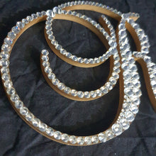 Load image into Gallery viewer, Crystal Letter 6" monogram letter,Clear Swarovski elements Gold & rhinestone Cake Topper, Wedding rhinestone jewel letter cake decorations.