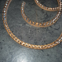 Load image into Gallery viewer, Crystal letter 6" and rose topper A-Z custom- many colours by Crystal wedding uk