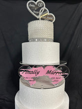 Load image into Gallery viewer, Personalised Cake stand, [ Acrylic cake separator [ Birthday cake stand by Crystal wedding uk
