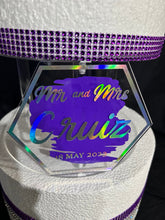 Load image into Gallery viewer, Personalised Cake stand, [ Acrylic cake separator [ Birthday cake stand by Crystal wedding uk