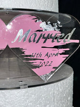 Load image into Gallery viewer, Personalised Cake stand, [ Acrylic cake separator [ Birthday cake stand by Crystal wedding uk