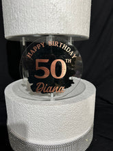 Load image into Gallery viewer, Personalised Cake stand, [ Acrylic cake separator [Wedding. Birthday cake stand by Crystal wedding uk
