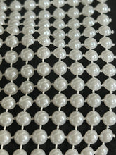 Load image into Gallery viewer, Pearl effect ribbon banding cake ribbon many widths 1M by Crystal wedding uk