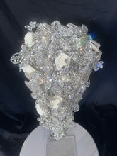Load image into Gallery viewer, Diamante Brooch Bouquet: Crystal Rhinestone Wedding Cascade