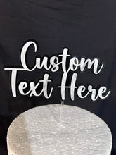 Load image into Gallery viewer, Marble Cake topper, Personalized cake topper, marble effect topper, Custom monogram cake topper, Wedding Cake topper by Crystal wedding uk