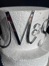 Load image into Gallery viewer, Wedding Cake fropper, Personalized cake topper, Rustic cake topper, Custom monogram cake topper, Wedding Cake topper by Crystal wedding uk