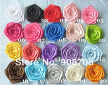 Load image into Gallery viewer, Ivory flower bouquet, rhinestone bridal flowers , any colour satin roses and pearls Luxury brides bouquet by Crystal Wedding UK