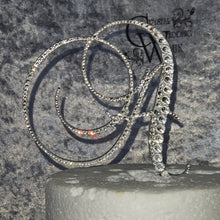 Load image into Gallery viewer, Swarovski Crystal Cake Topper: 5" Monogram Rhinestone Letter