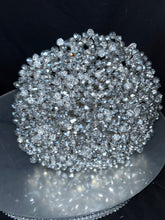 Load image into Gallery viewer, Luxury Silver Crystal Bridal Keepsake Bouquet – Handmade Beaded Wedding Bouquet -