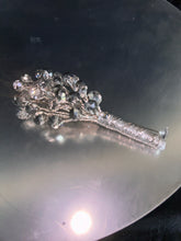 Load image into Gallery viewer, Luxury Silver Crystal Bridal Keepsake Bouquet – Handmade Beaded Wedding Bouquet -