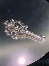 Load image into Gallery viewer, Luxury Silver Crystal Bridal Keepsake Bouquet – Handmade Beaded Wedding Bouquet -