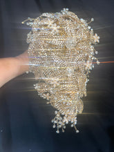 Load image into Gallery viewer, Gold Rhinestone Crystal Bridal Bouquet: Sparkling Wedding Accessory