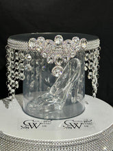 Load image into Gallery viewer, Glass slipper cake separator, shoe wedding cake separator ,8" cake divider by Crystal wedding uk