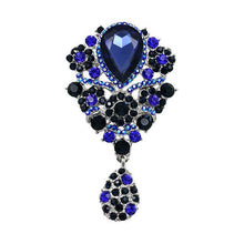 Load image into Gallery viewer, Feather Fan bouquet, custom brooch bridal fan. Great Gatsby wedding style 1920's by Crystal wedding uk