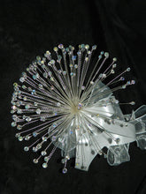 Load image into Gallery viewer, Crystal wire bouquet, beaded bouquet, Wedding bridal flowers, Rose gold,blush, silver, gold, Alternative unique wedding flowers.