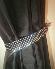Load image into Gallery viewer, Curtain tie backs, Pair (x2) Of Diamante RHINESTONE Crystals, hold Backs for Curtains & Voiles by Crystal wedding uk