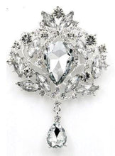 Load image into Gallery viewer, Cake brooch, Droplet style crystal rhinestone cake decoration by Crystal wedding uk