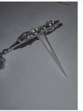 Load image into Gallery viewer, Cake brooch, Droplet style crystal rhinestone cake decoration by Crystal wedding uk