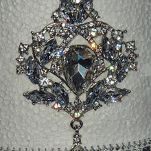 Load image into Gallery viewer, Cake brooch, Droplet style crystal rhinestone cake decoration by Crystal wedding uk