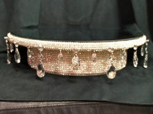 Load image into Gallery viewer, Wedding cake stand, glass Crystal rhinestone, droplet design+ LED lights, round or square all sizes. by Crystal wedding uk