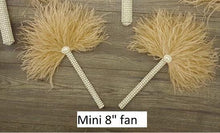 Load image into Gallery viewer, Feather Fan bouquet luxury alternative Bouquet Great Gatsby wedding style -ANY COLOUR Artificial bouquet by Crystal wedding uk