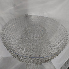 Load image into Gallery viewer, Acrylic Cake Stand table, Chandelier style floor standing cake platform. + led by Crystal wedding uk