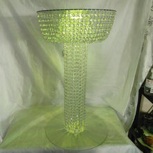 Load image into Gallery viewer, Acrylic Cake Stand table, Chandelier style floor standing cake platform. + led by Crystal wedding uk