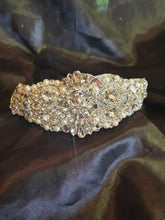 Load image into Gallery viewer, Rhinestone 1920s Headpiece, Flapper headpiece, 1930's, Flapper headband, The Great Gatsby, Rhinestone crystal flapper headpiece headband