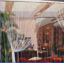 Load image into Gallery viewer, GLASS Crystal Garland 1 metre , Centerpiece Decoration Wedding Reception decor REAL crystal beads, gold or clear, by Crystal wedding uk