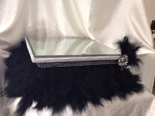 Load image into Gallery viewer, Feather cake stand, Great Gatsby, 1920's wedding. by Crystal wedding ukw