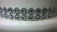 Load image into Gallery viewer, Diamante & flower design Cake Trim 1 metre by Crystal wedding uk