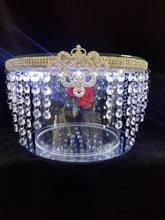 Load image into Gallery viewer, Cake Stand, MAGICAL RED ROSE', wedding cake divider, cake separator, Cake stand 6" 8" 10" 12" 14" by Crystal wedding uk