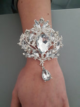 Load image into Gallery viewer, Vintage inspired crystal wrist corsage for Prom or wedding by Crystal wedding uk