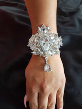 Load image into Gallery viewer, Vintage inspired crystal wrist corsage for Prom or wedding by Crystal wedding uk