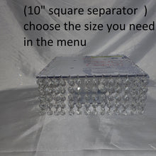 Load image into Gallery viewer, Crystal cake table and 2 led cake dividers 6" 10" & 16". Set of 3 pcs by Crystal wedding uk