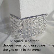 Load image into Gallery viewer, Crystal cake table and 2 led cake dividers 6" 10" & 16". Set of 3 pcs by Crystal wedding uk