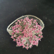 Load image into Gallery viewer, Vintage inspired crystal flower wrist corsage by Crystal wedding uk