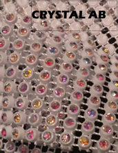 Load image into Gallery viewer, Mr & Mrs + personalised with wedding date- REAL CRYSTAL stones covered wedding cake stand + lights by Crystal wedding uk