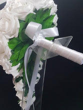 Load image into Gallery viewer, Rose & Brooch bouquet, bridesmaid brooch bouquet, buttonholes, all sold separately, any colour by Crystal wedding uk