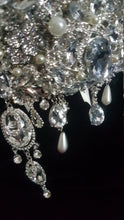 Load image into Gallery viewer, Crystal brooch bouquet, jewel bouquet, alternative Great Gatsby style wedding flowers. by Crystal wedding uk