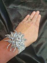 Load image into Gallery viewer, Vintage inspired crystal wrist corsage for Prom or wedding by Crystal wedding uk