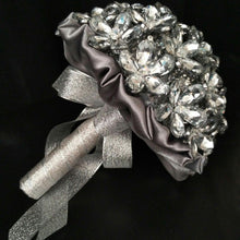 Load image into Gallery viewer, Crystal bouquet, crystal flowers, Brides wedding bouquet by Crystal wedding uk