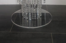 Load image into Gallery viewer, Crystal Chandelier drape cake stand-( table top version) by Crystal wedding uk